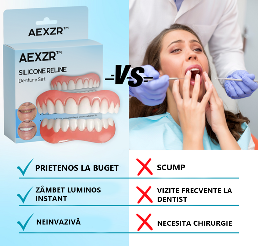 🍀🍀Ultima zi 80% reducere🐝AEXZR™ Silicone Reline Denture Set x