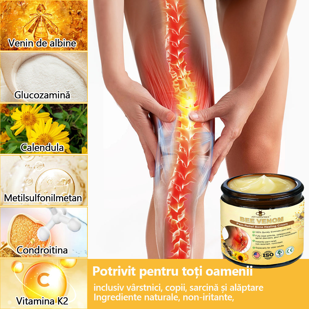 🍀🍀ArthroFree™ Cremă pentru dureri osoase cu venin de albine🐝(În special pentru adulții în vârstă și recomandat de AAOS) x