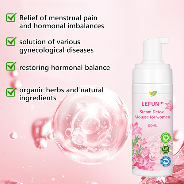 LEFUN™🎶 Steam Detox Mousse pentru femei (Pentru echilibrul hormonal, boli ginecologice și obezitate)🦄