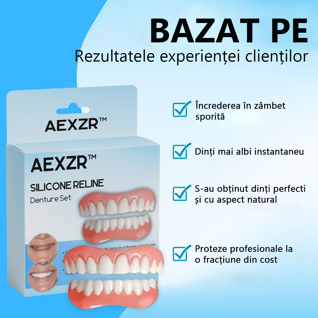 🍀🍀Ultima zi 80% reducere🐝AEXZR™ Silicone Reline Denture Set x