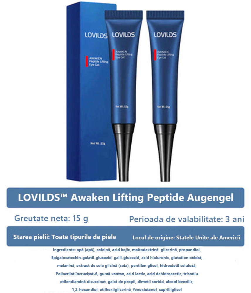 LOVILDS™ 💖 Dr. Gerald Jarl - Centrul Ocular Român Produse recomandate: Trezesc gel de ochi cu peptide pentru lifting x