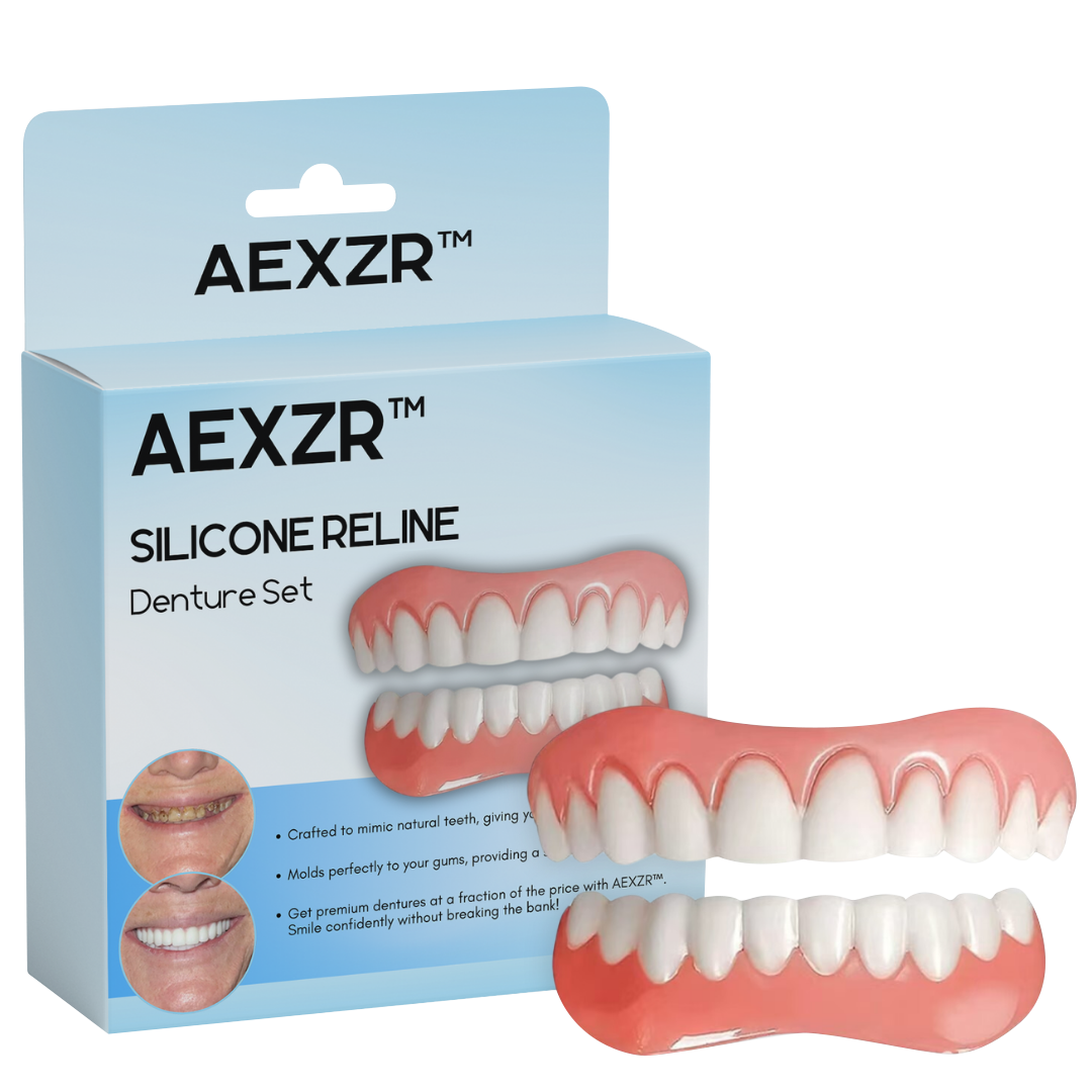 🍀🍀Ultima zi 80% reducere🐝AEXZR™ Silicone Reline Denture Set x